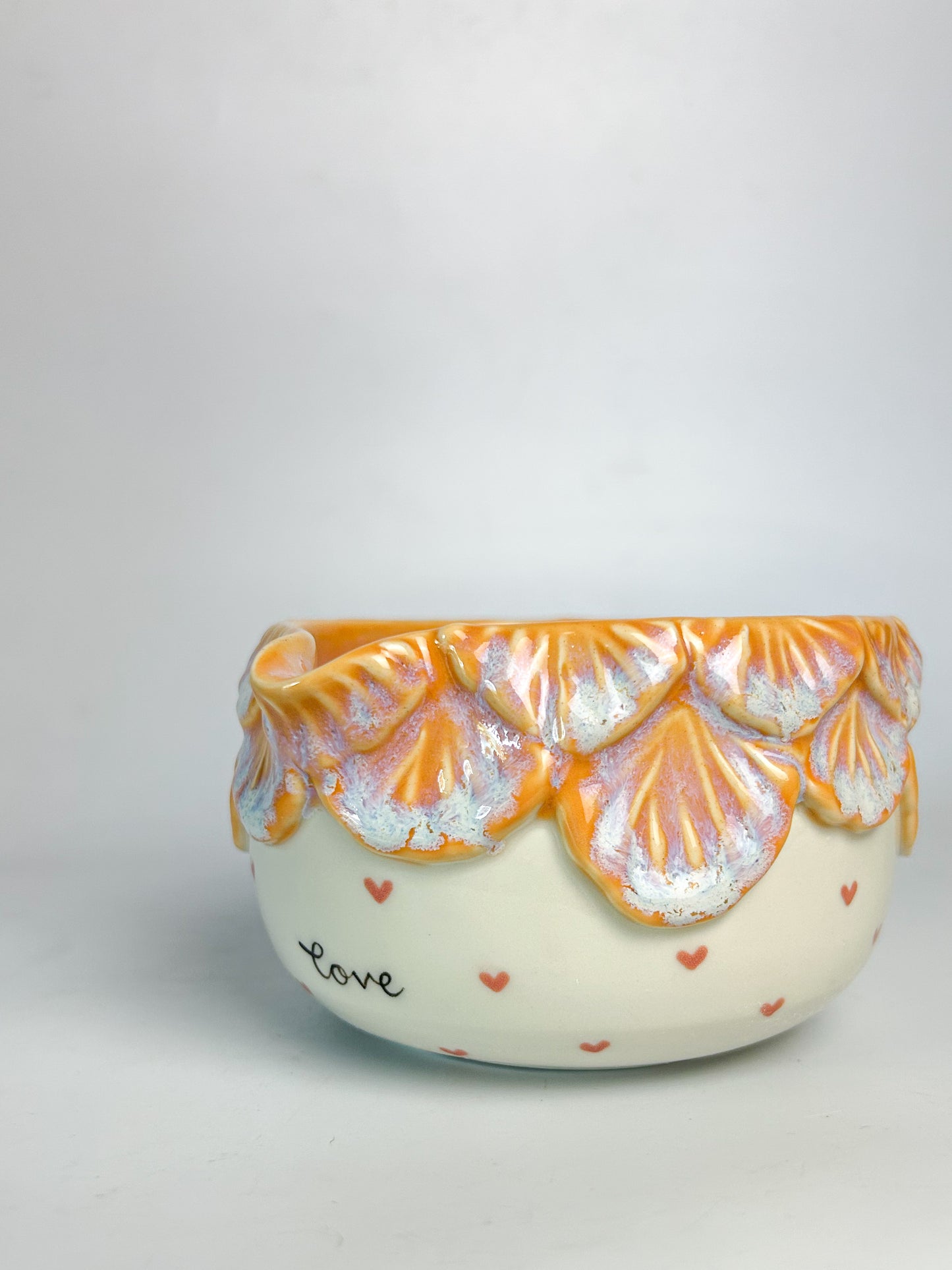 Amber Glow Matcha Bowl