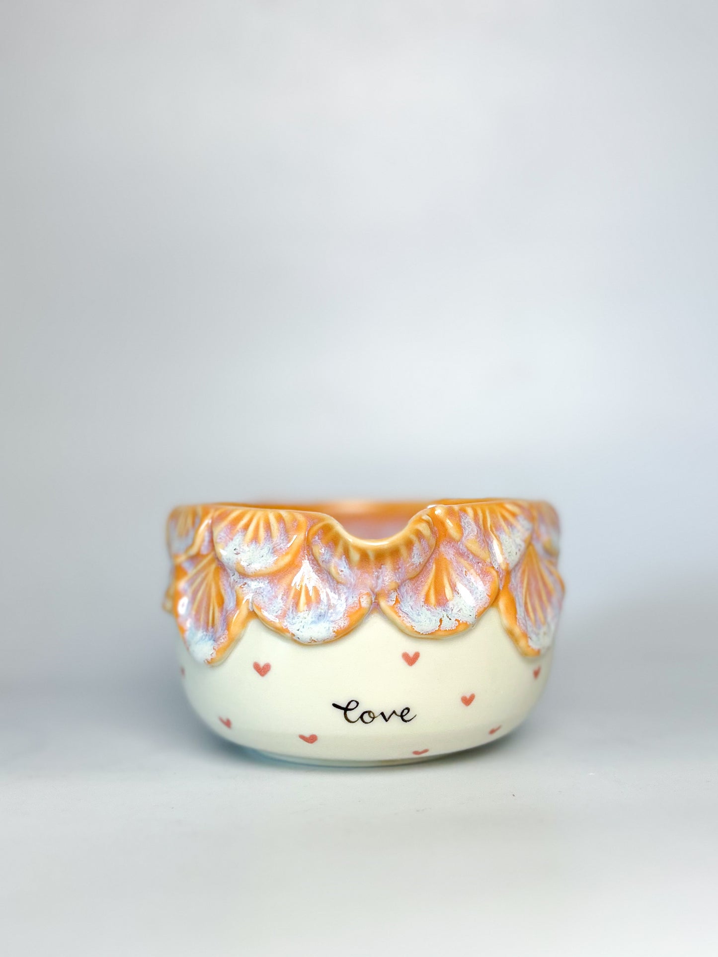 Amber Glow Matcha Bowl